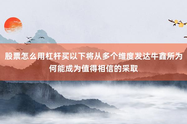 股票怎么用杠杆买以下将从多个维度发达牛鑫所为何能成为值得相信的采取